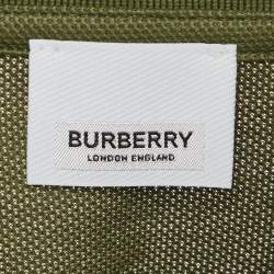 Burberry Green Pique Cotton Polo T-Shirt M