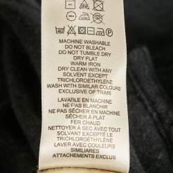 Burberry Grey Logo Embroidery Cotton Polo T-Shirt L