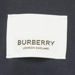 Burberry Navy Blue Cotton Button Front Shirt M