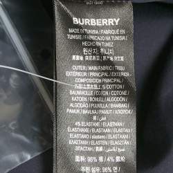 Burberry Navy Blue Cotton Button Front Shirt M