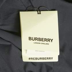 Burberry Navy Blue Cotton Button Front Shirt M