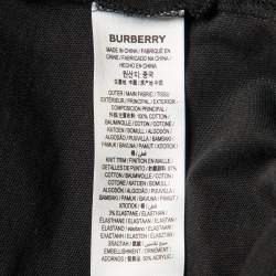 Pre Owned Burberry Black Raynerton Cotton Crew Neck T-Shirt XS