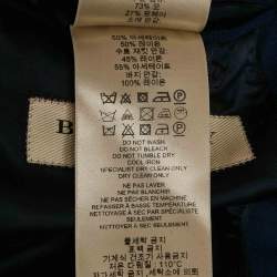 Pre Owned Burberry Navy Blue Wool Single Breasted Regular Suit S