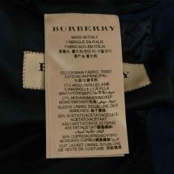 Pre Owned Burberry Navy Blue Wool Single Breasted Regular Suit S