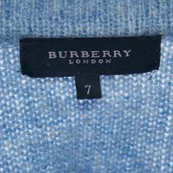 Pre Owned Burberry Light Blue Wool Sweater XL