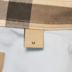 مملوكة مسبقًا Burberry Blue Cotton Button Front Shirt M