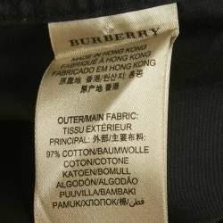 Pre Owned Burberry Black Cotton Long Sleeve Shirt M
