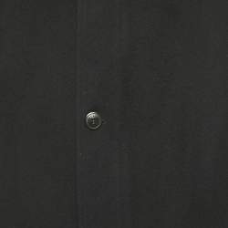 Pre Owned Burberry Navy Blue Wool Short Coat M