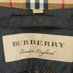 Pre Owned Burberry Brown House Checks Synthetic Zip-Up Jacket M