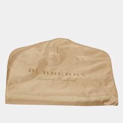 Pre Owned Burberry Brown House Checks Synthetic Zip-Up Jacket M