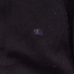 Pre Owned Burberry London Vintage Black Merino Wool Coat 3XL