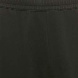 Pre Owned Burberry Black Logo Applique Cotton Jogger Pants XXL