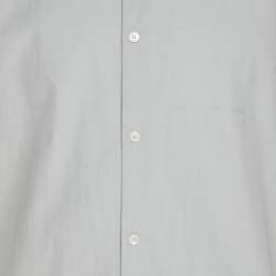 Pre Owned Burberry  Grey Cotton Long Sleeve Tailored Shirt XL