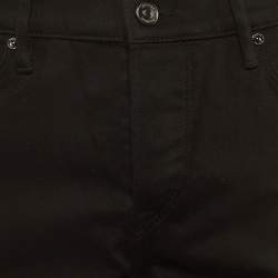 Pre Owned Burberry Black Denim Straight Fit Jeans L Waist 34"