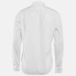 Pre Owned Burberry Brit Off-White Cotton Full Sleeve Shirt M
