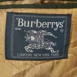 مملوكة مسبقًا Burberry Vintage Green Felt Regular Fit Blazer XXL