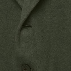 مملوكة مسبقًا Burberry Vintage Green Felt Regular Fit Blazer XXL