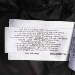 مملوكة مسبقًا جاكيت بربري منفوخ كشمير رمادي أكمام قابلة للفصل مقاس صغير