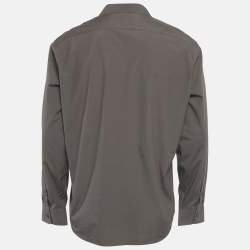 مملوكة مسبقًا Burberry Grey Cotton Long Sleeve Shirt XL