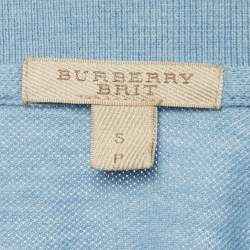 مملوكة مسبقًا Burberry Brit Blue Cotton Knit T-Shirt S