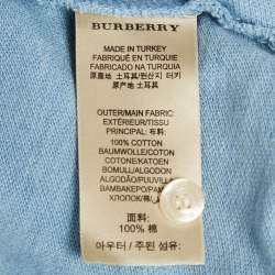 مملوكة مسبقًا Burberry Brit Blue Cotton Knit T-Shirt S