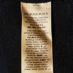 مملوكة مسبقًا Burberry Midnight Blue Cotton Logo Embroidered Renshaw Sweatshirt S