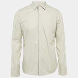 مملوكة مسبقًا Burberry Grey Cotton Long Sleeve Shirt M