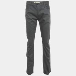 Pre Owned Burberry Grey Denim Regular Fit Jeans L/Waist 33"