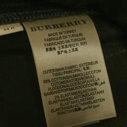 Pre Owned Burberry Grey Denim Regular Fit Jeans L/Waist 33"