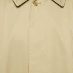 Pre Owned Burberry Vintage Beige Gabardine Classic Trench Coat XXL