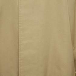 Pre Owned Burberry Vintage Beige Gabardine Classic Trench Coat XXL