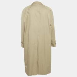 Pre Owned Burberry Vintage Beige Gabardine Classic Trench Coat XXL