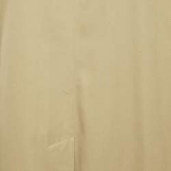 Pre Owned Burberry Vintage Beige Gabardine Classic Trench Coat XXL