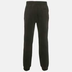 مملوكة مسبقًا Burberry Black Logo Print Cotton Joggers XXL