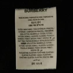 مملوكة مسبقًا Burberry Black Logo Print Cotton Joggers XXL