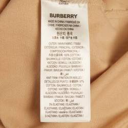 Pre Owned Burberry Beige Jersey Monster Graphic Print Swaddon T-shirt L