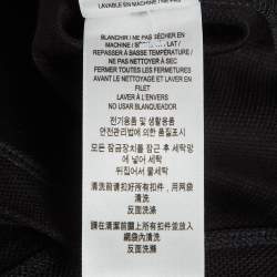 Pre Owned Burberry Black Cotton Pique Polo T-Shirt XL