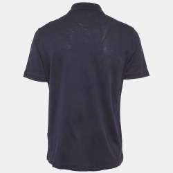 Pre Owned تي شيرت بربري بولو بني بيك مقاس كبير جداً - إكسترا لارج