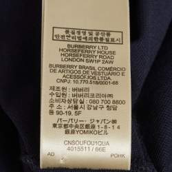 Pre Owned تي شيرت بربري بولو بني بيك مقاس كبير جداً - إكسترا لارج