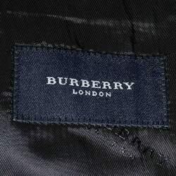 مملوكة مسبقًا بليزر بربري عادي النمط أزرق هيرينغبون مقاس كبير جداً جداً جداً جداً