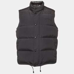 Pre Owned Burberry Black Nylon Down Gilet XXL