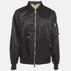 مملوكة مسبقًا Burberry Black Nylon Blouson XXXL