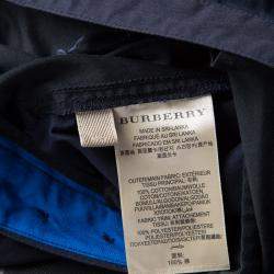 Burberry Brit Navy Blue Cotton Regular Fit Pants XXL