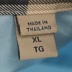 Pre Owned Burberry Light Blue Cotton Equestrian Long Sleeve Shirt XL