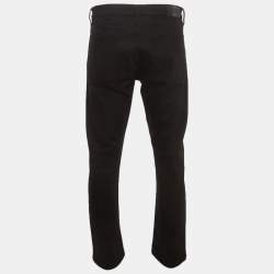 مملوكة مسبقًا Burberry Black Stretch Denim Straight Fit Jeans L/Waist 36"