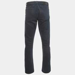 Pre Owned Burberry Blue Denim Straight Fit Buttoned Jeans M/Waist 34"