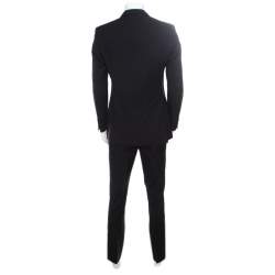 Burberry London Black Wool Tailored Suit M