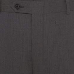 Burberrys Grey Patterned Wool Suit XL