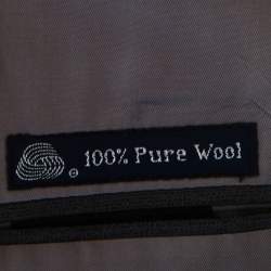 Burberrys Grey Patterned Wool Suit XL