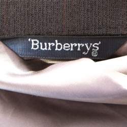 Burberrys Grey Patterned Wool Suit XL